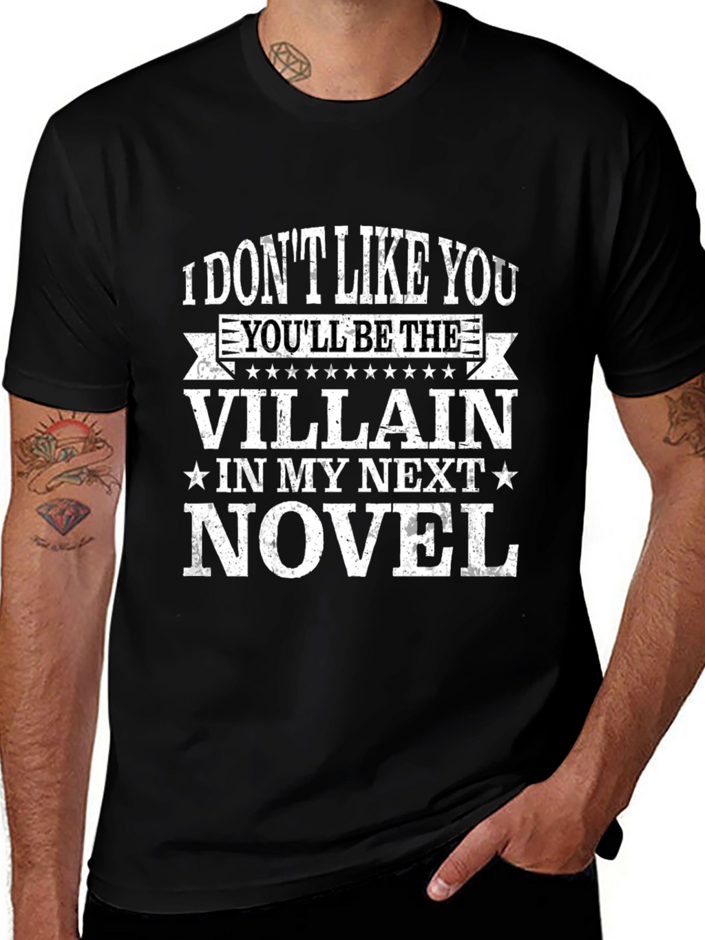 Villain Novel T-Shirt - Funny Writer Tee