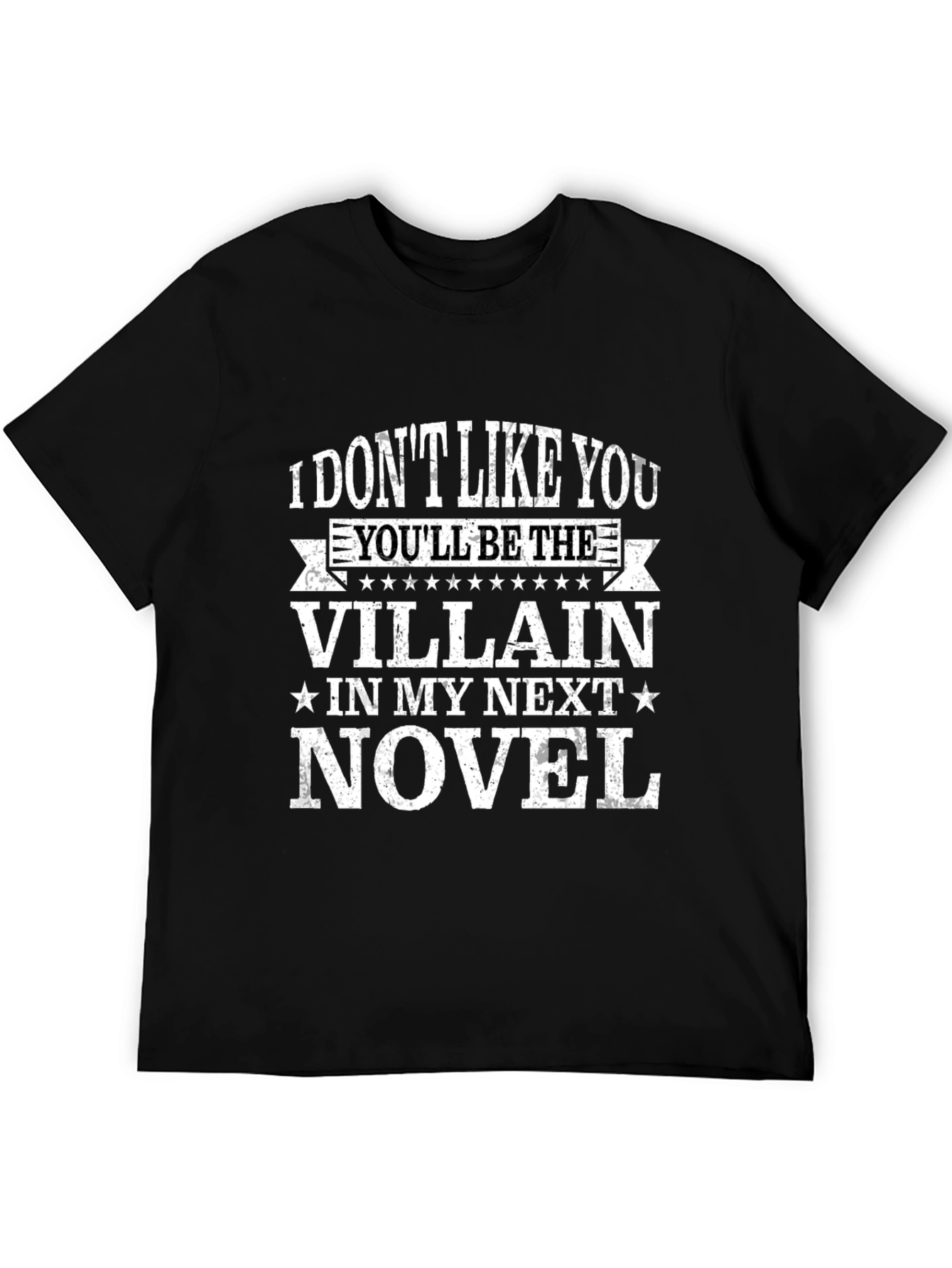 Villain Novel T-Shirt - Funny Writer Tee