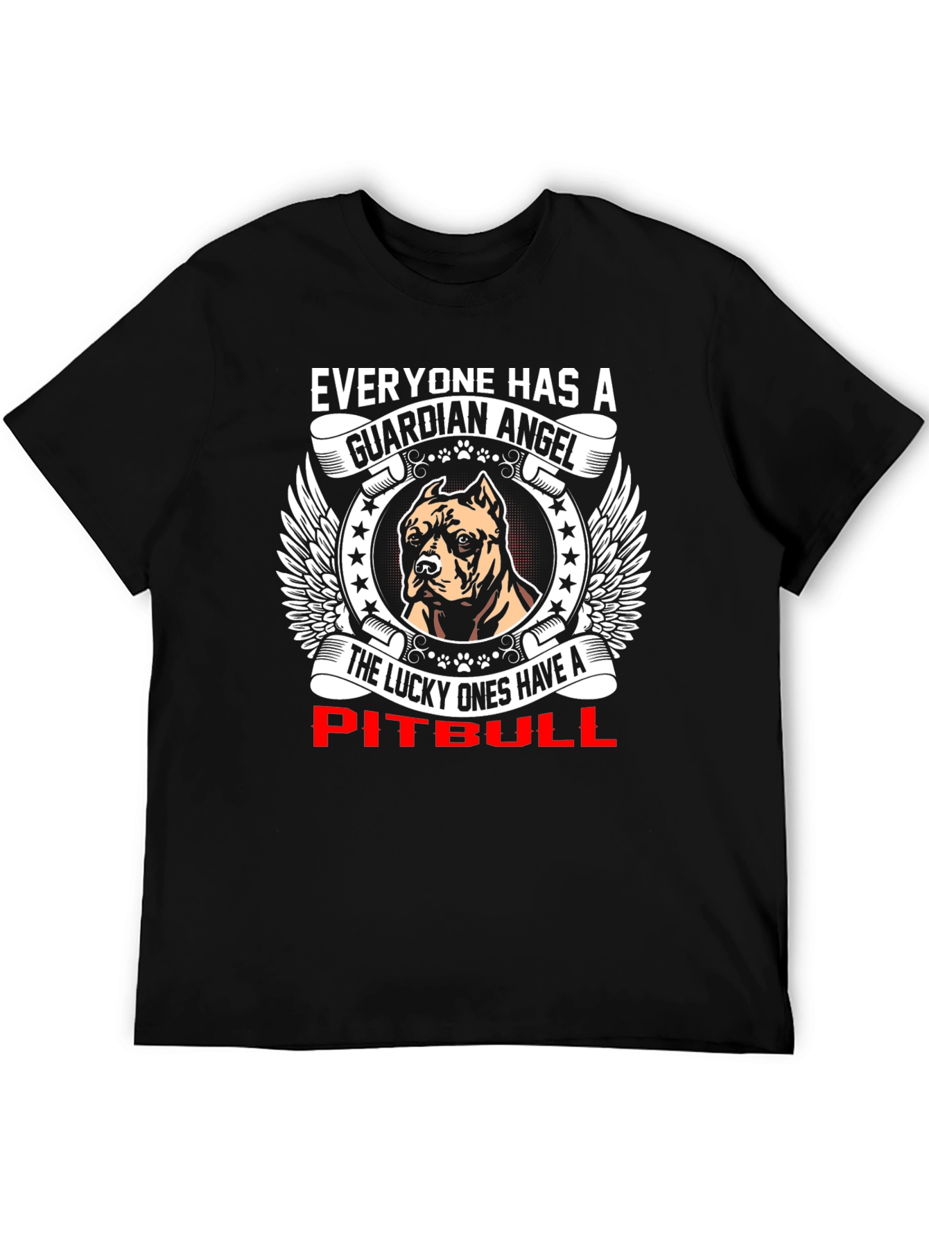 Guardian Angel Pitbull T-Shirt - Lucky Ones