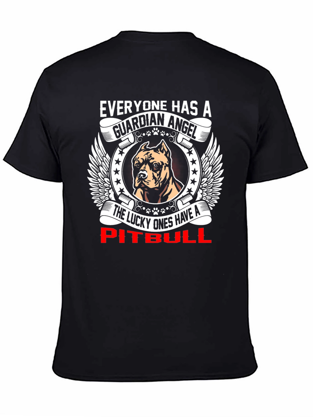 Guardian Angel Pitbull T-Shirt - Lucky Ones