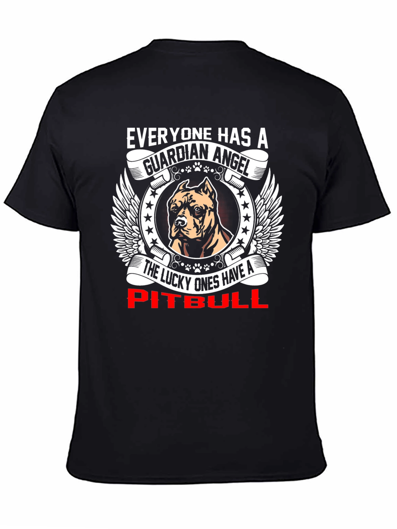 Guardian Angel Pitbull T-Shirt - Lucky Ones