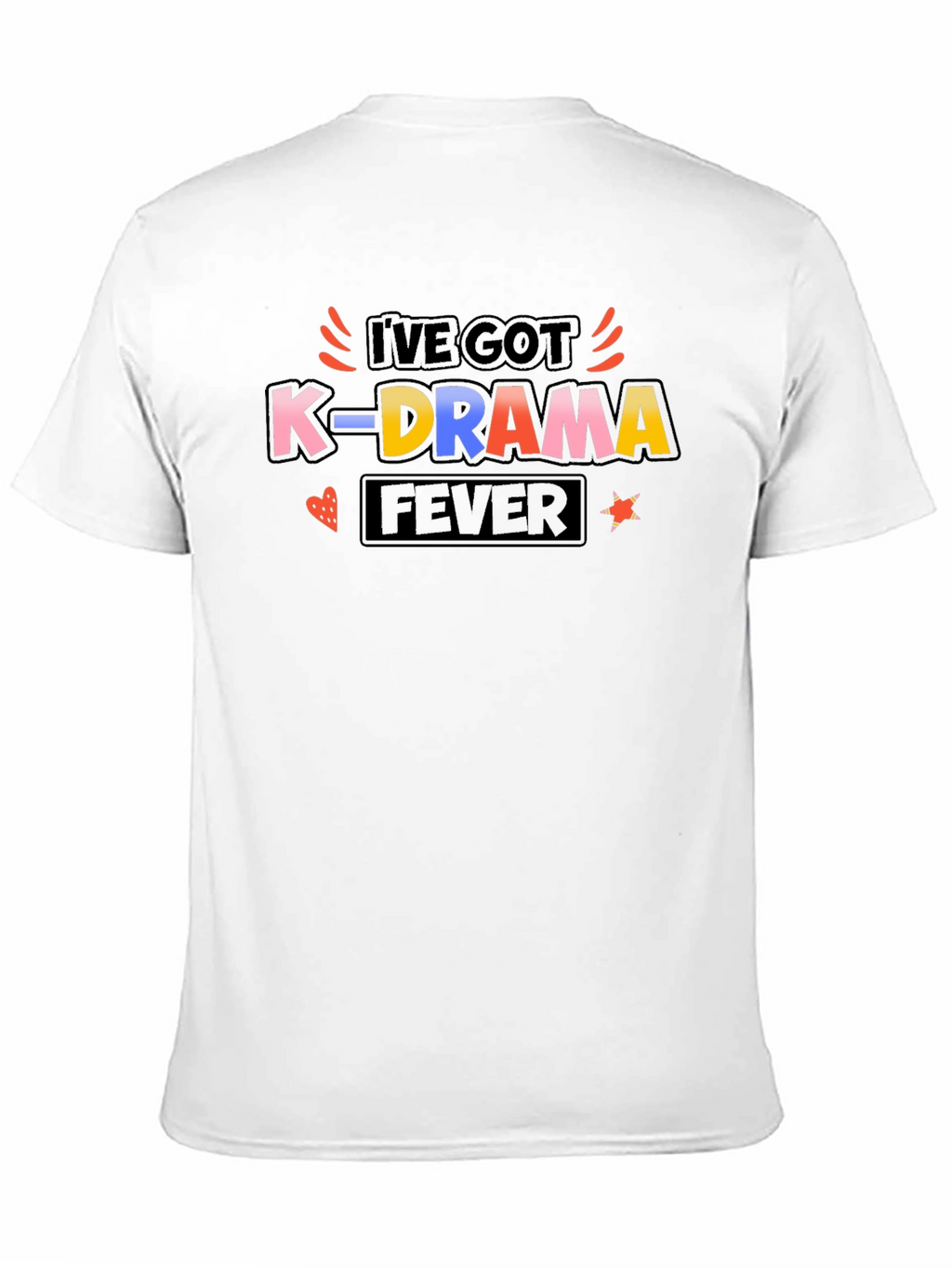 K-Drama Fever Graphic T-Shirt - Black