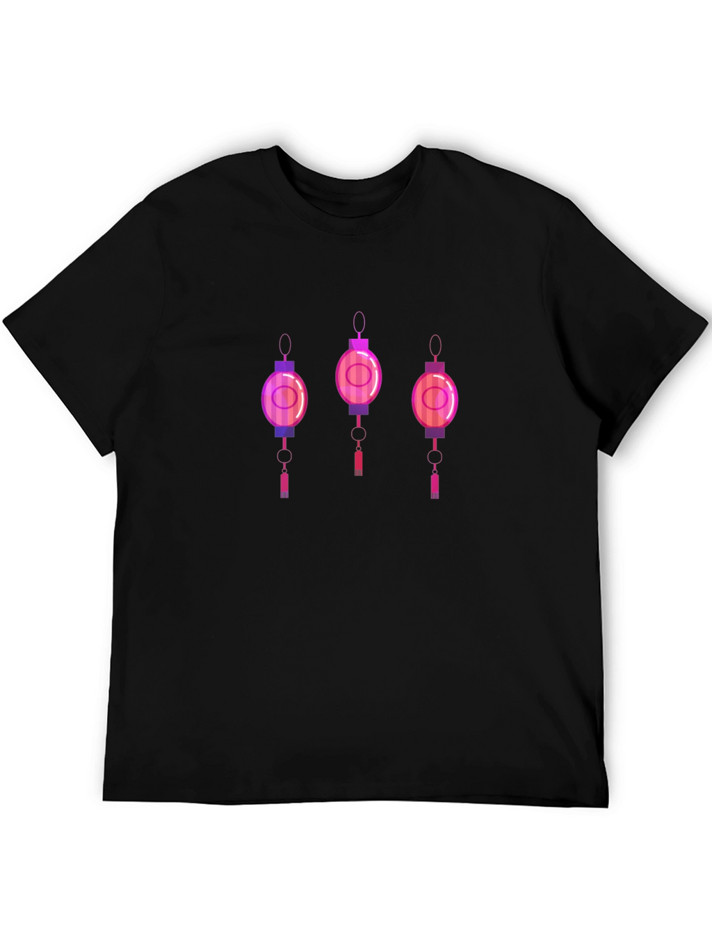 Lantern Graphic Tee - Mens Black T-Shirt