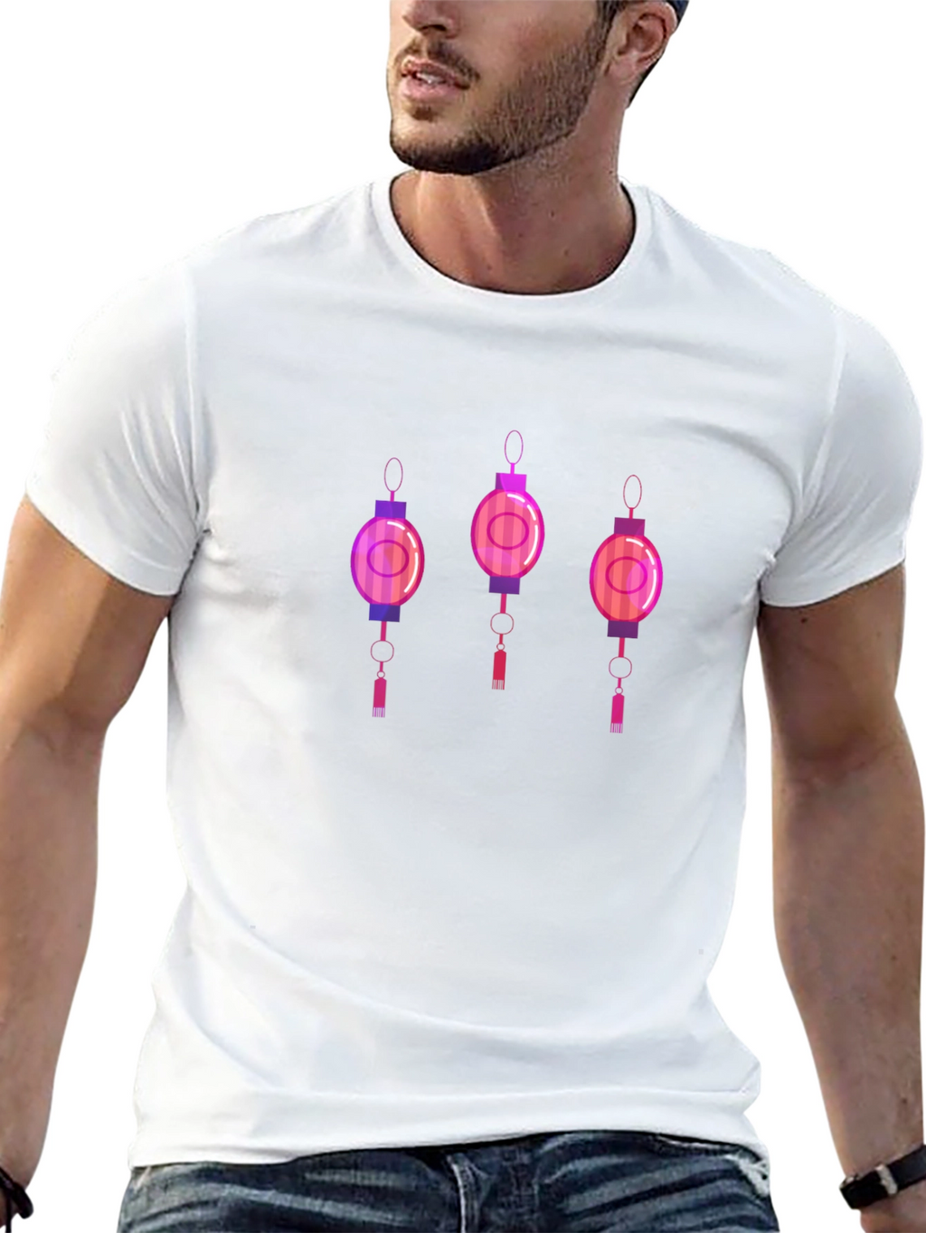 Lantern Graphic Tee - Mens Black T-Shirt