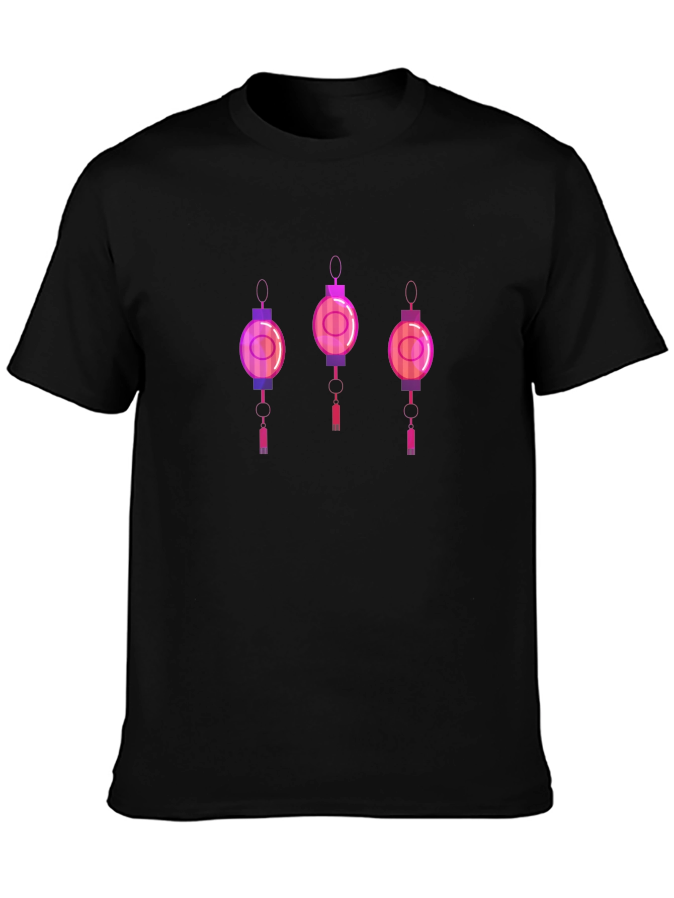 Lantern Graphic Tee - Mens Black T-Shirt