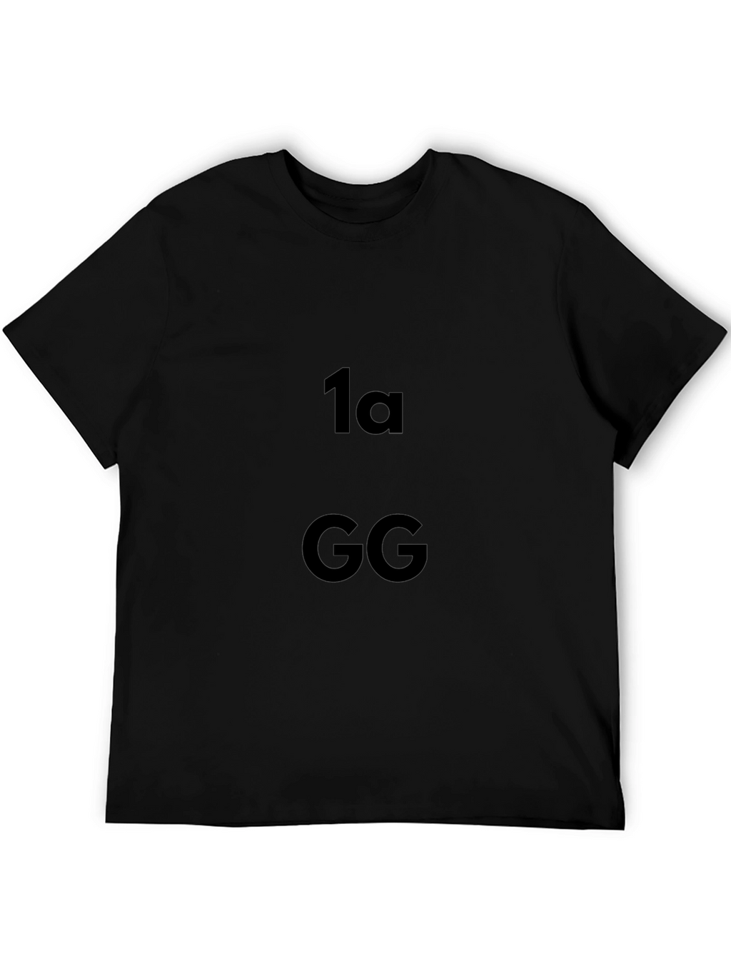 Black T-Shirt with 1a GG Graphic