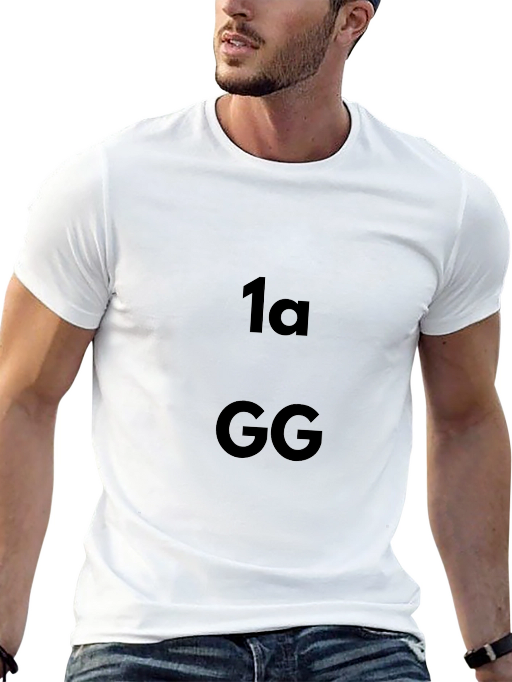 Black T-Shirt with 1a GG Graphic