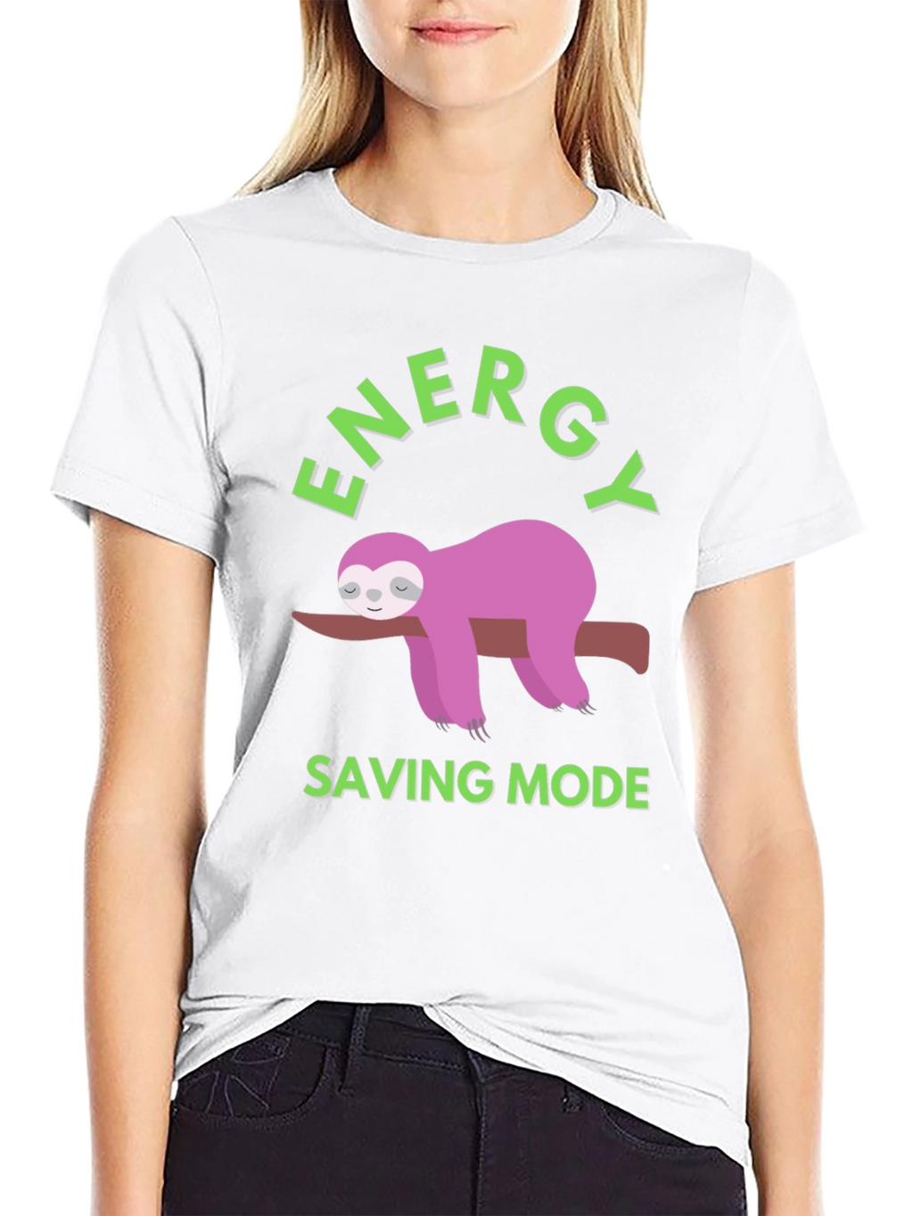 Energy Saving Mode Sloth Graphic Tee