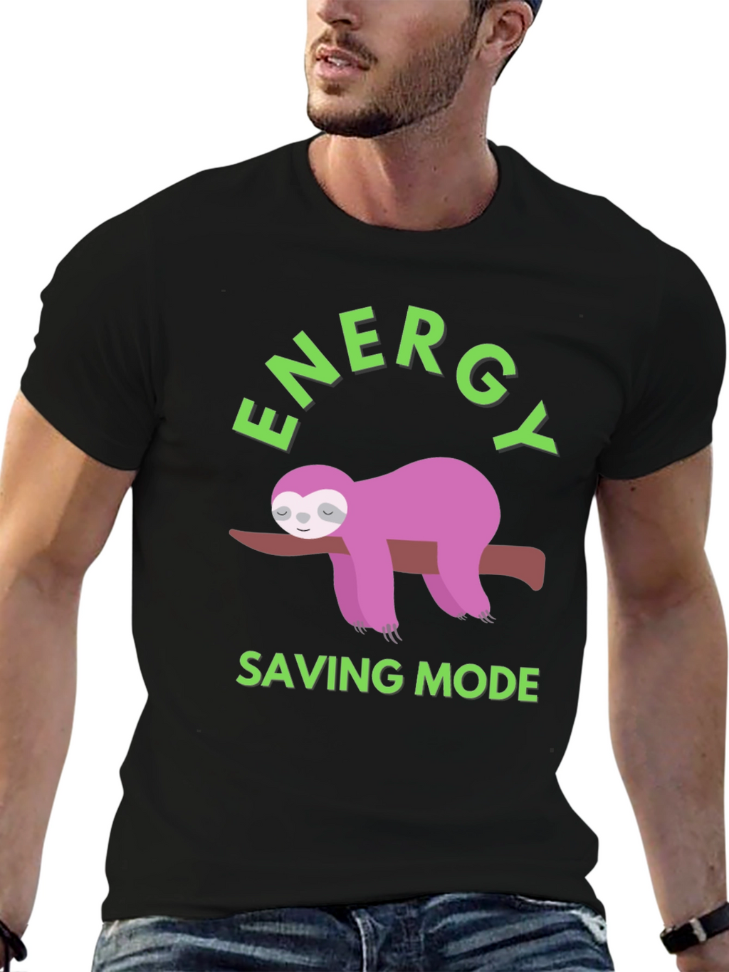 Energy Saving Mode Sloth Graphic Tee