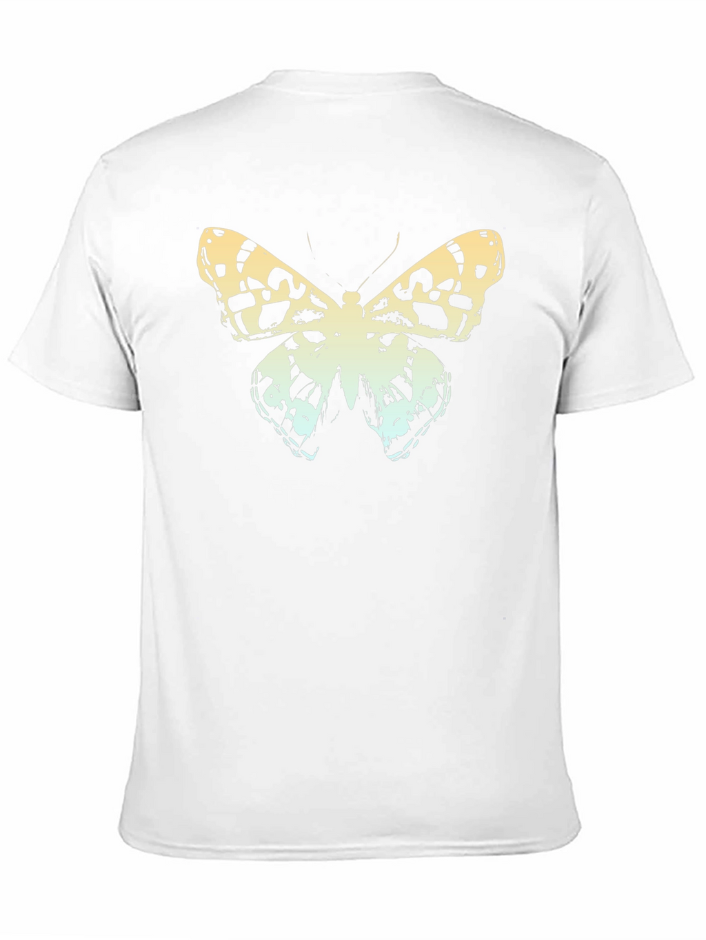 Butterfly Graphic Print Crew Neck Tee