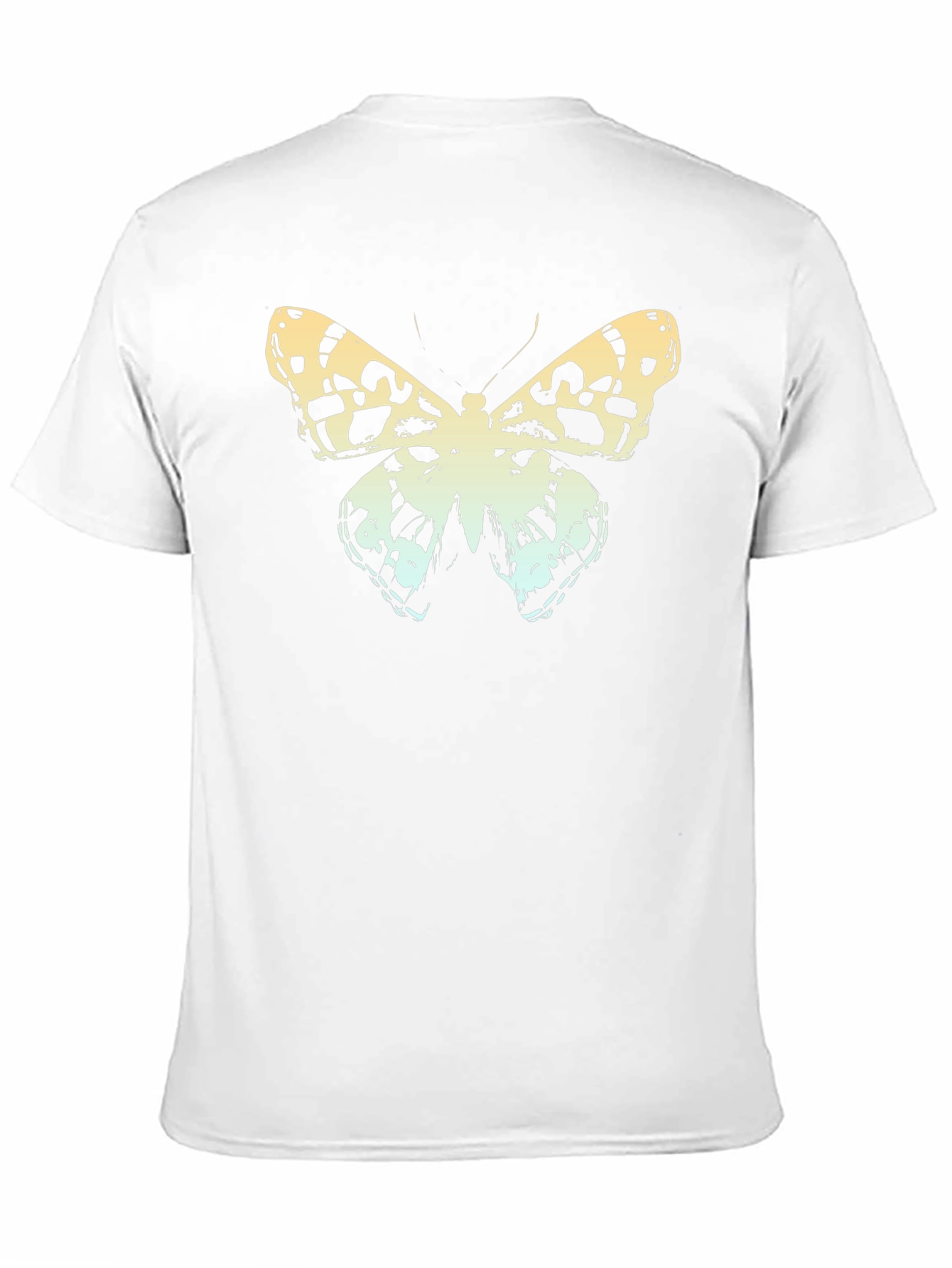 Butterfly Graphic Print Crew Neck Tee