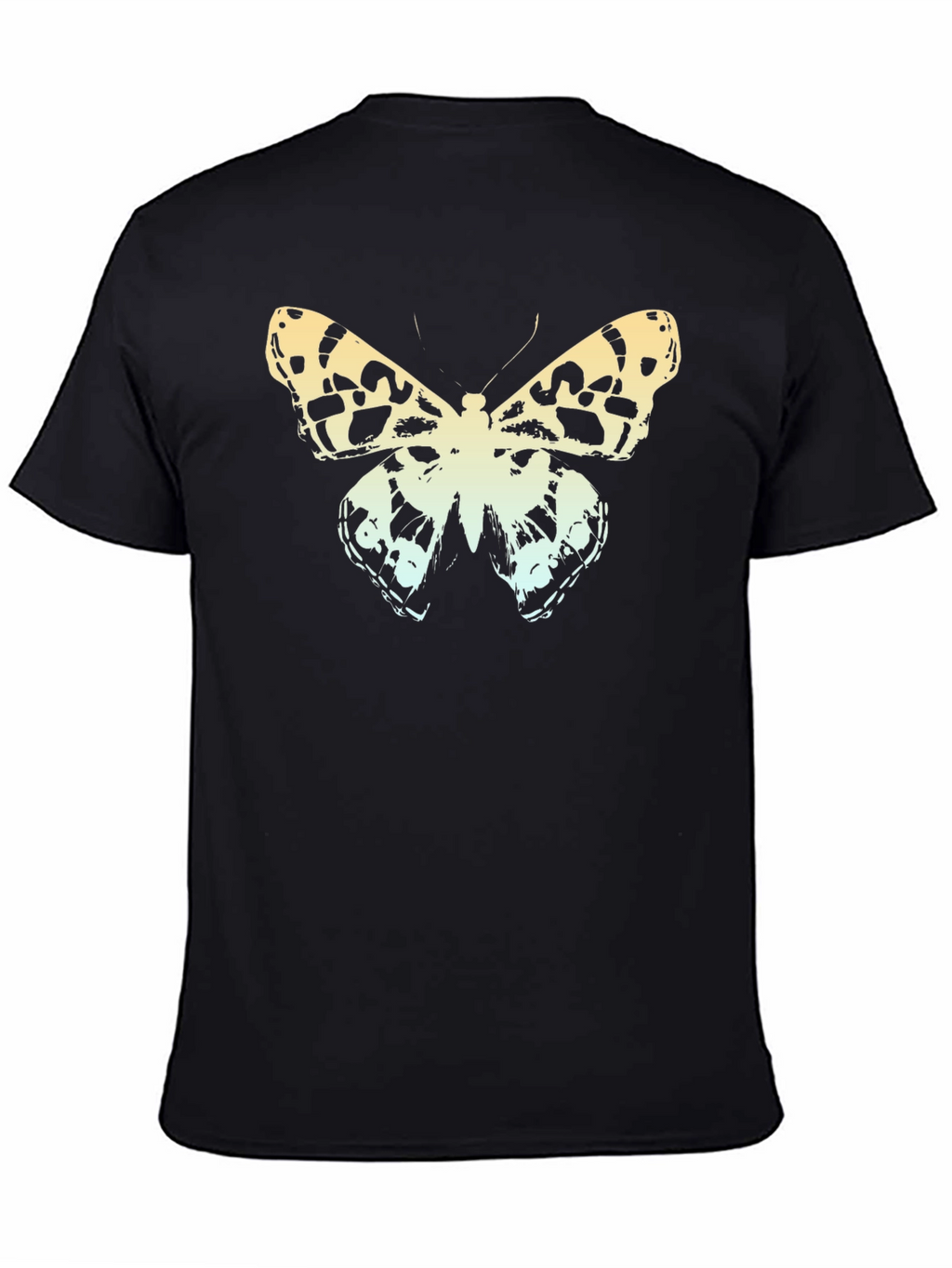 Butterfly Graphic Print Crew Neck Tee