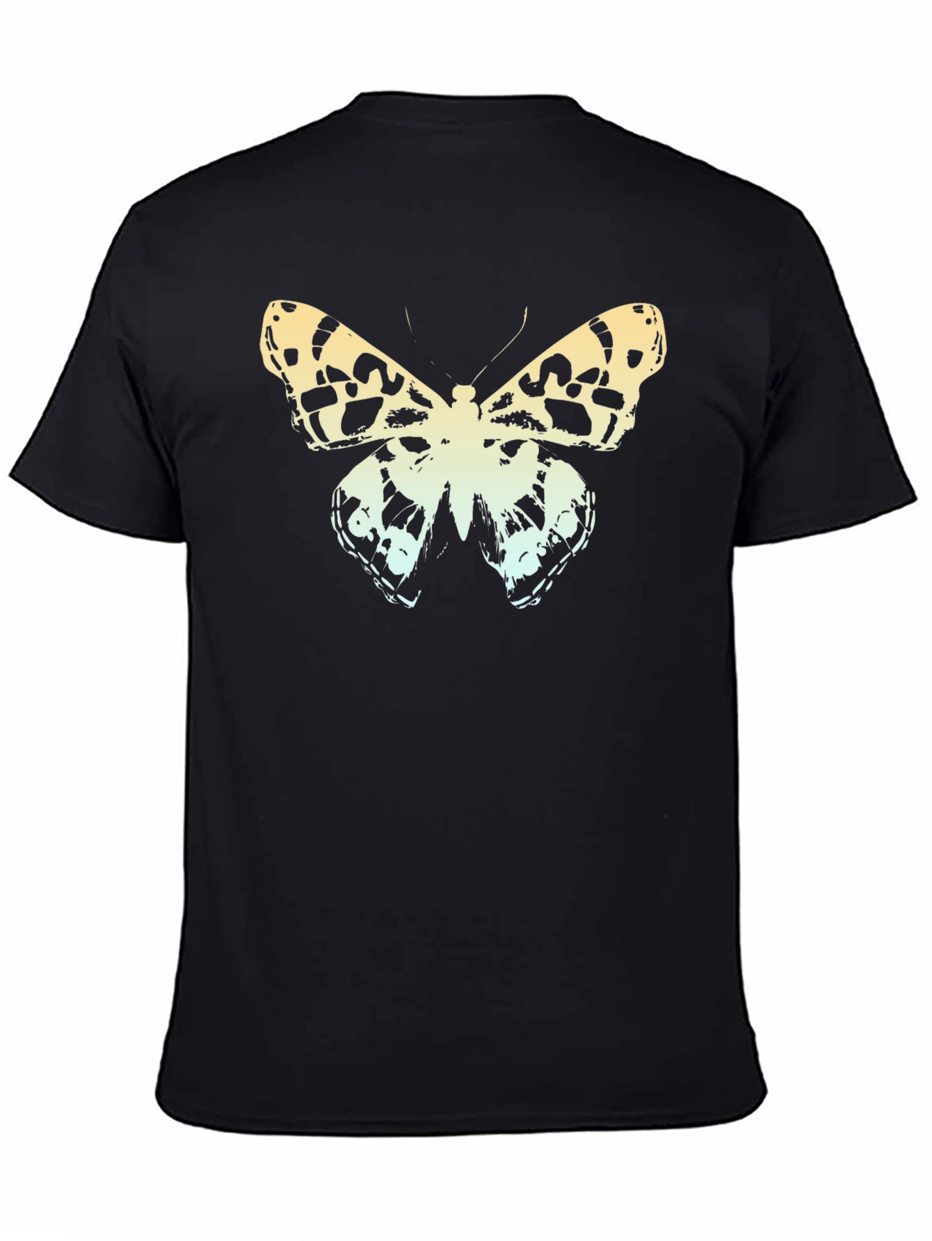 Butterfly Graphic Print Crew Neck Tee