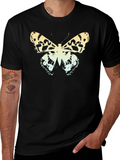 Butterfly Graphic Print Crew Neck Tee