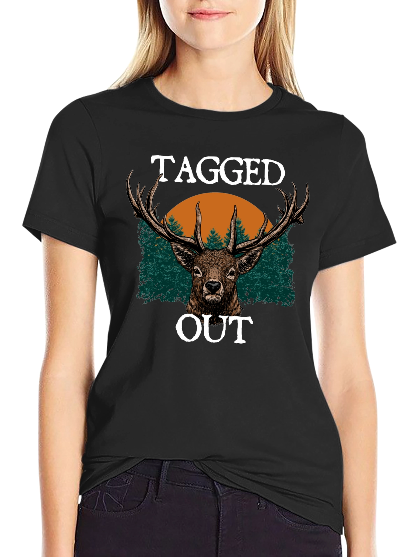 Tagged Out Deer Graphic Tee