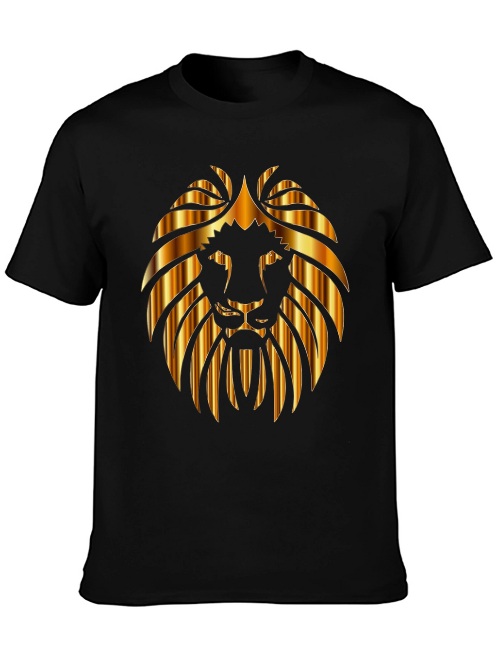 Lion Head Graphic Black Tee