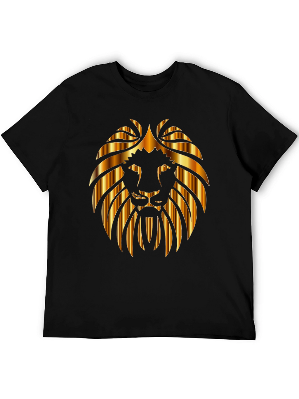 Lion Head Graphic Black Tee