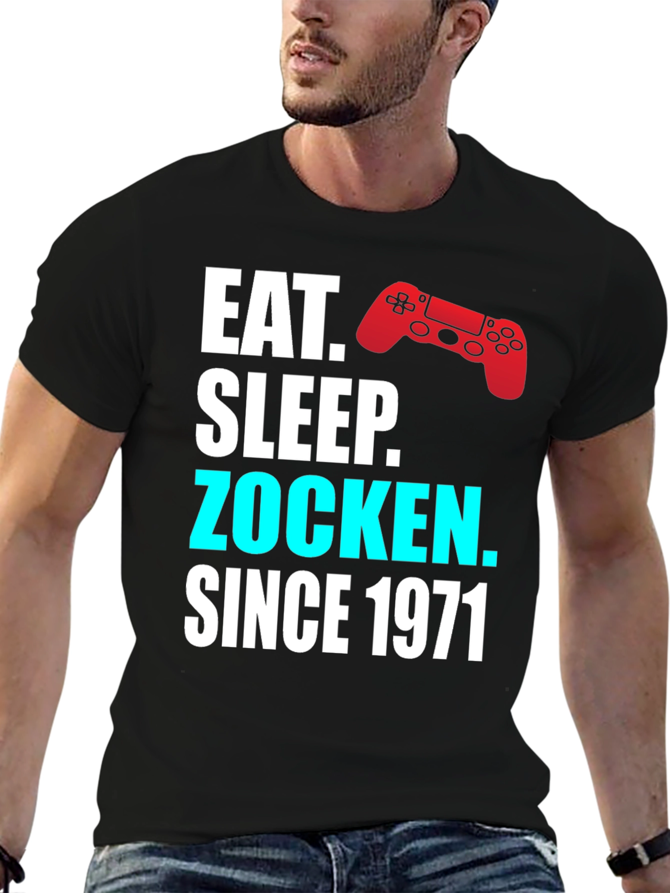 Eat Sleep Zocken Since 1971 Gaming T-Shirt