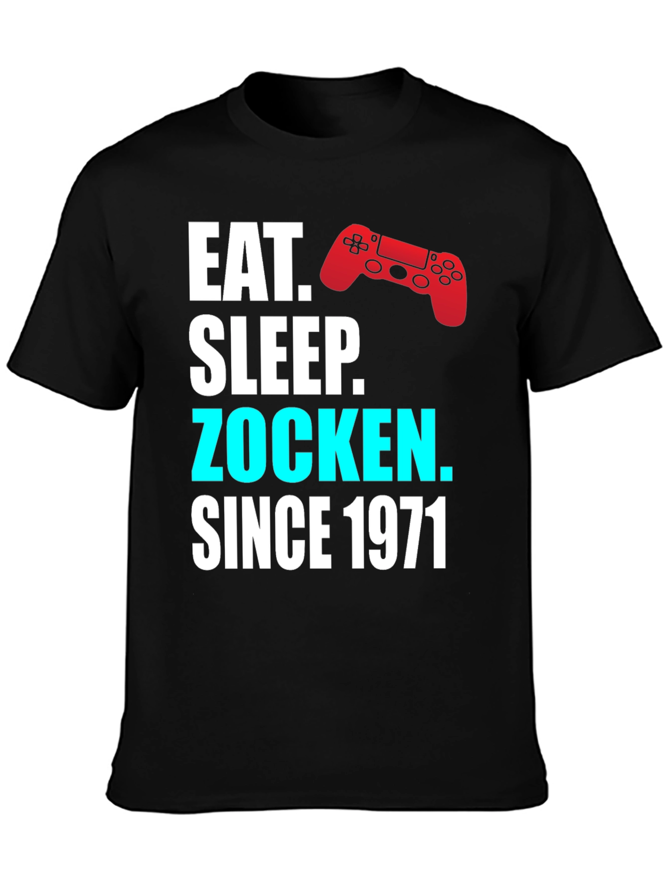 Eat Sleep Zocken Since 1971 Gaming T-Shirt