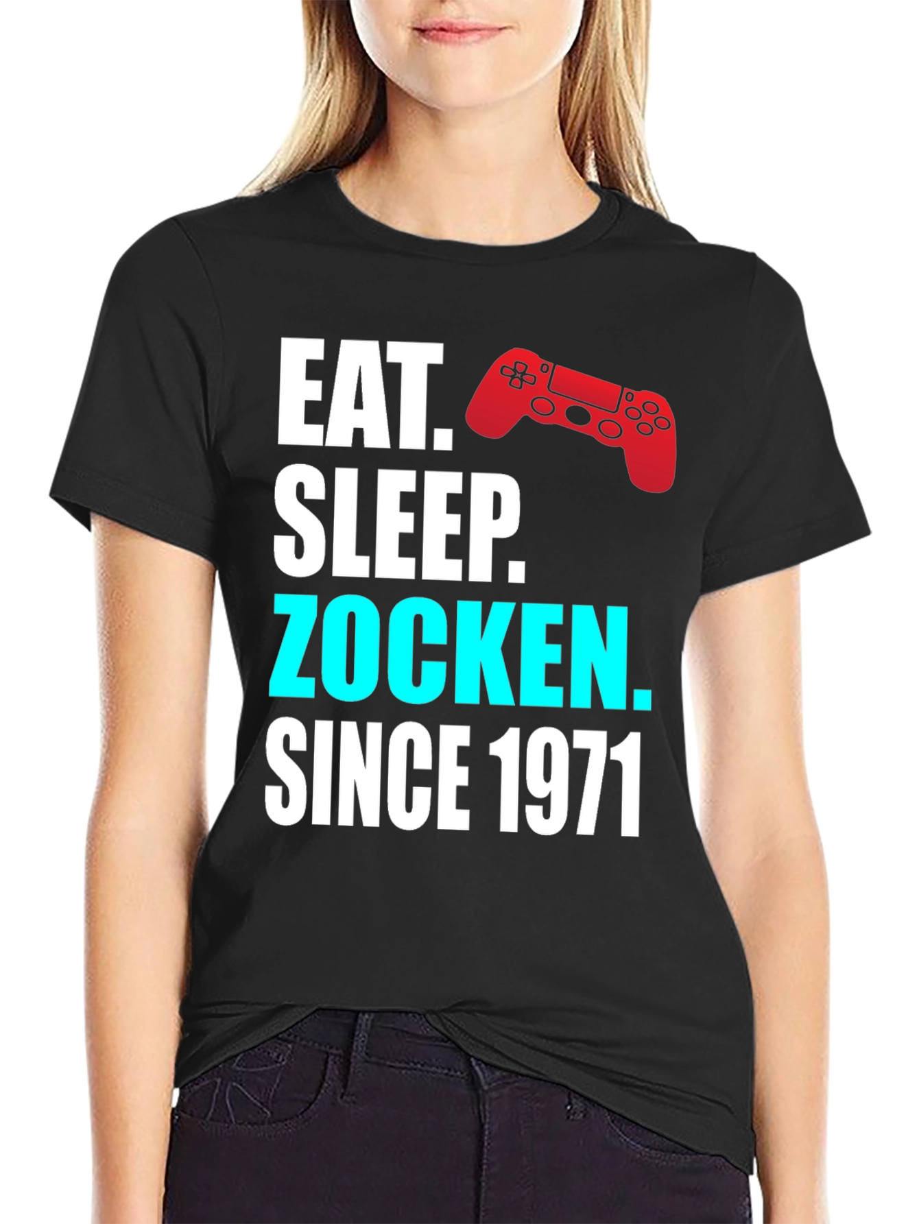 Eat Sleep Zocken Since 1971 Gaming T-Shirt