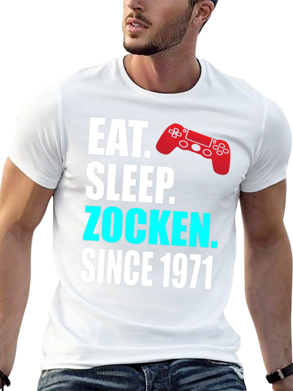 Eat Sleep Zocken Since 1971 Gaming T-Shirt