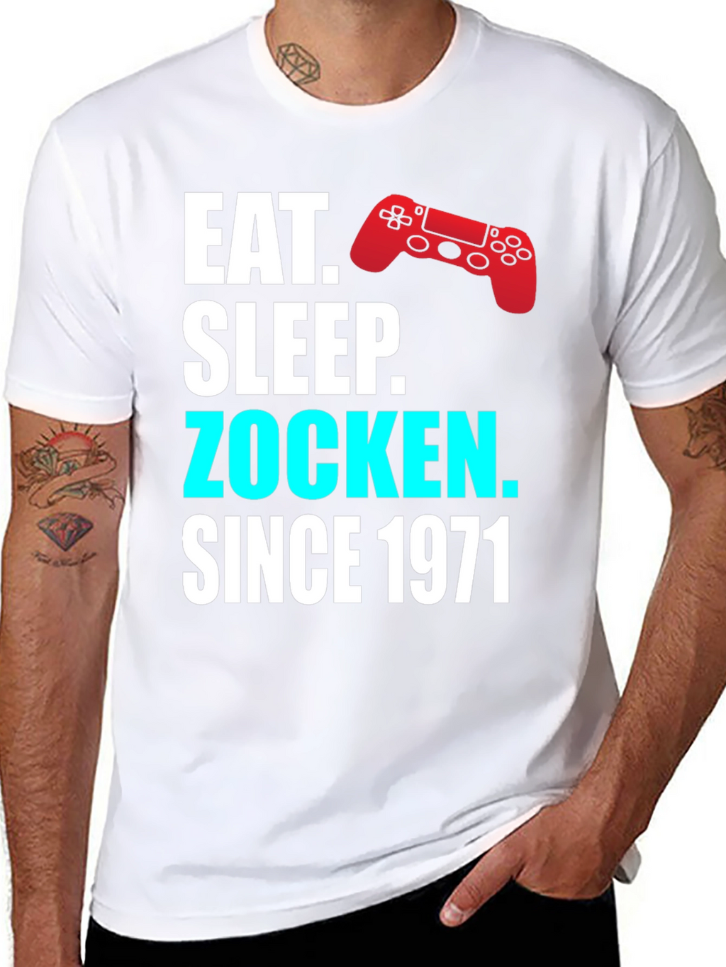Eat Sleep Zocken Since 1971 Gaming T-Shirt
