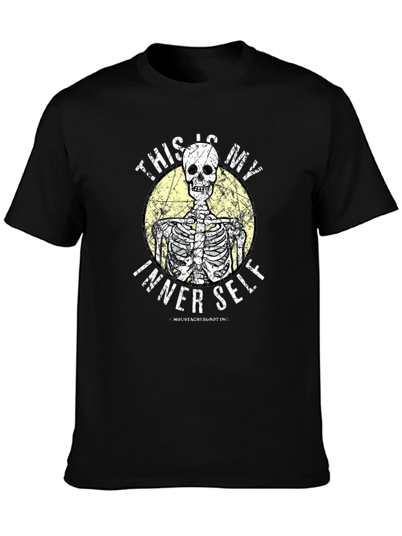 Humorous Skeleton Graphic T-Shirt - Inner Self