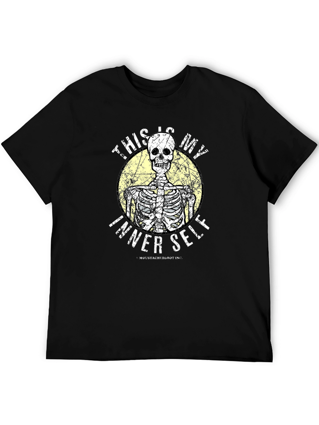Humorous Skeleton Graphic T-Shirt - Inner Self