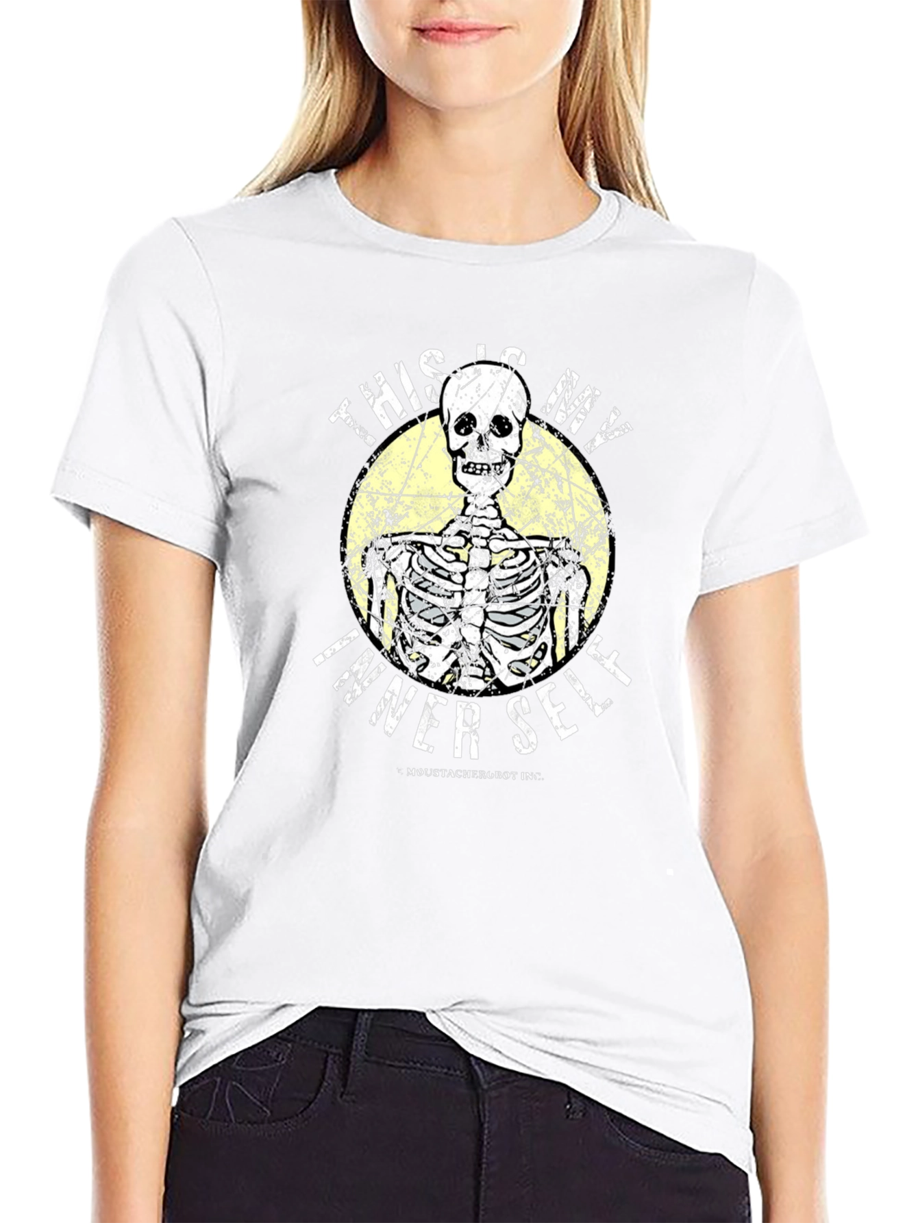 Humorous Skeleton Graphic T-Shirt - Inner Self