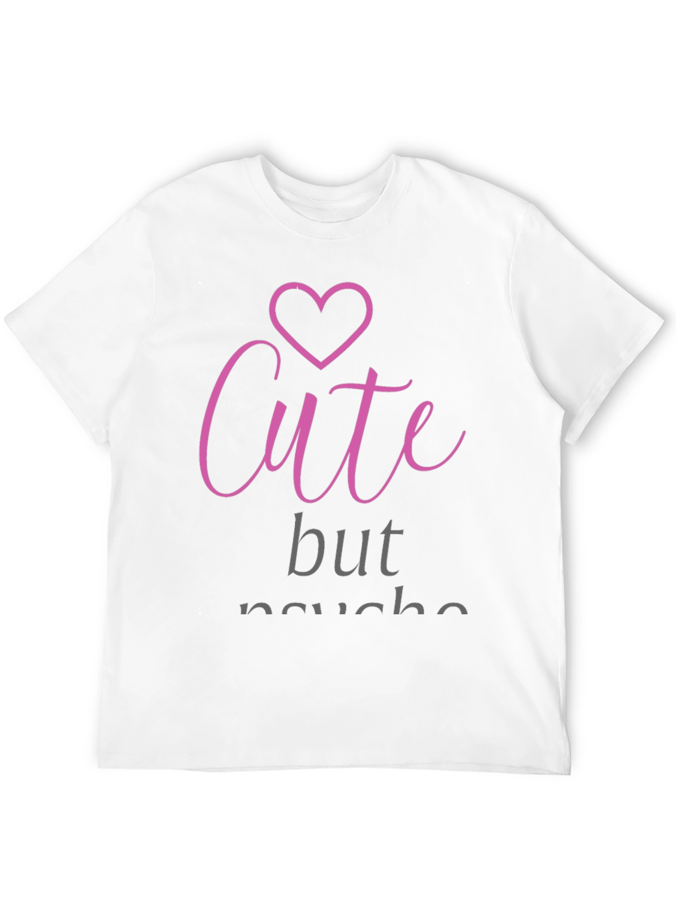 Cute But Psycho Black Graphic Tee