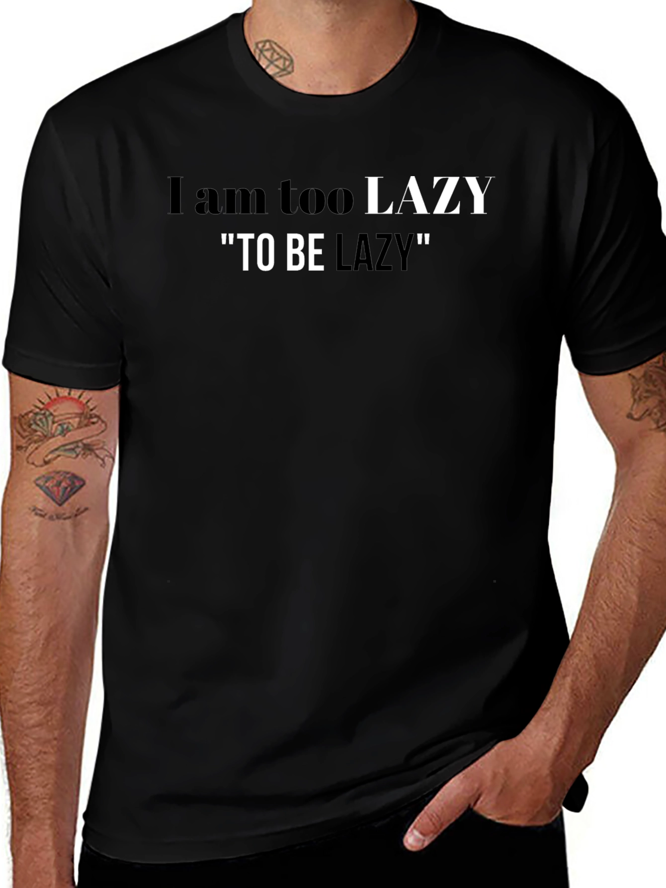 Funny Lazy Graphic T-Shirt