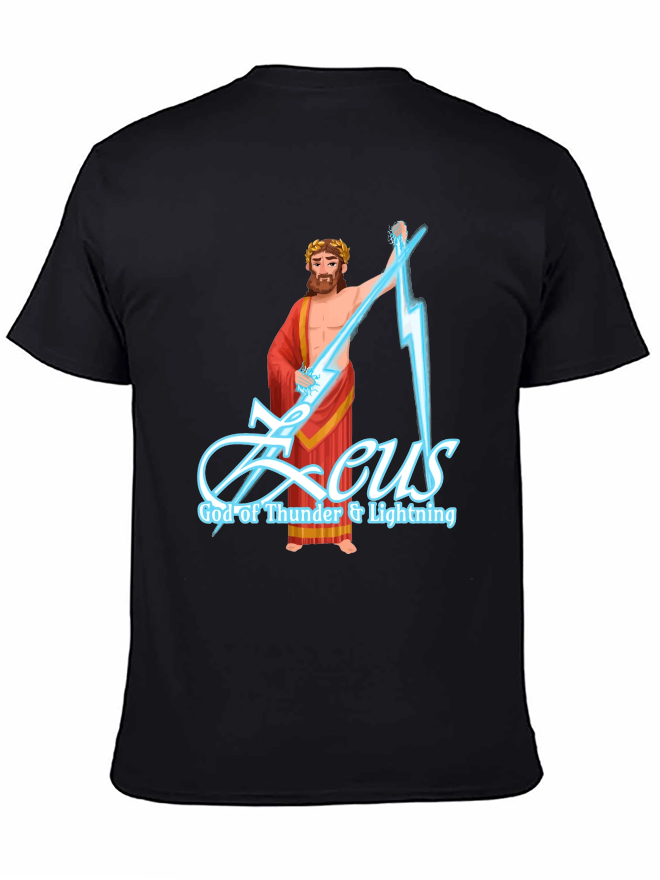 Zeus God of Thunder & Lightning Graphic T-Shirt