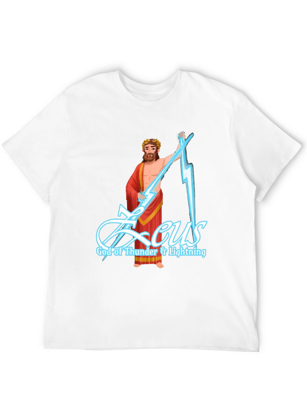 Zeus God of Thunder & Lightning Graphic T-Shirt