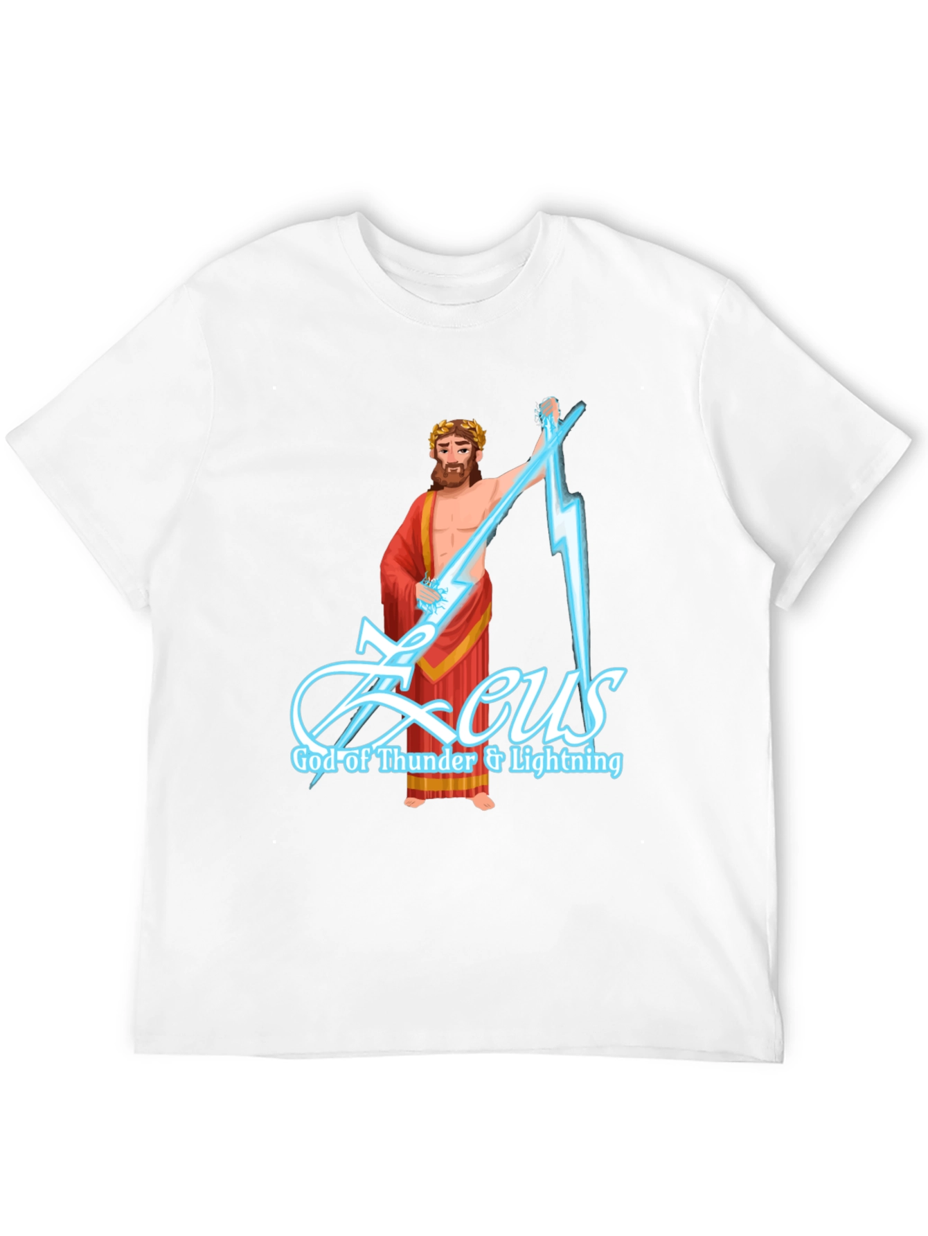 Zeus God of Thunder & Lightning Graphic T-Shirt