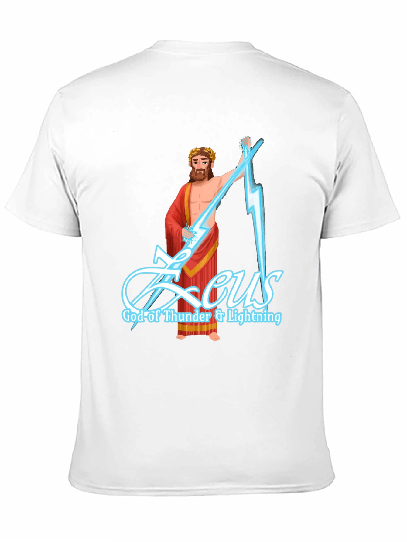 Zeus God of Thunder & Lightning Graphic T-Shirt