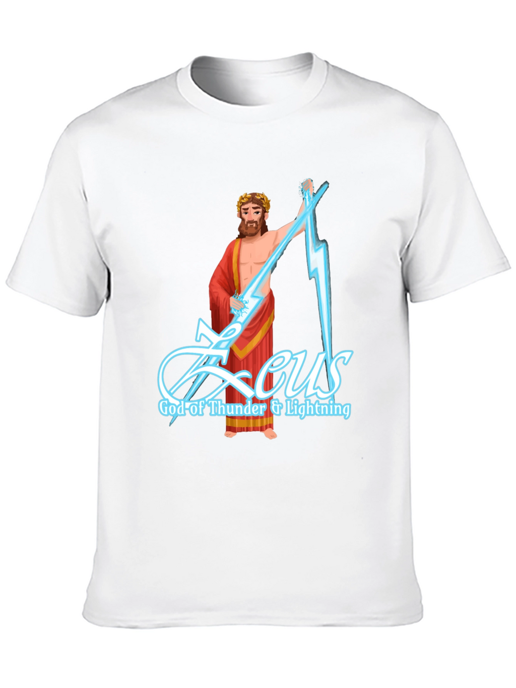 Zeus God of Thunder & Lightning Graphic T-Shirt