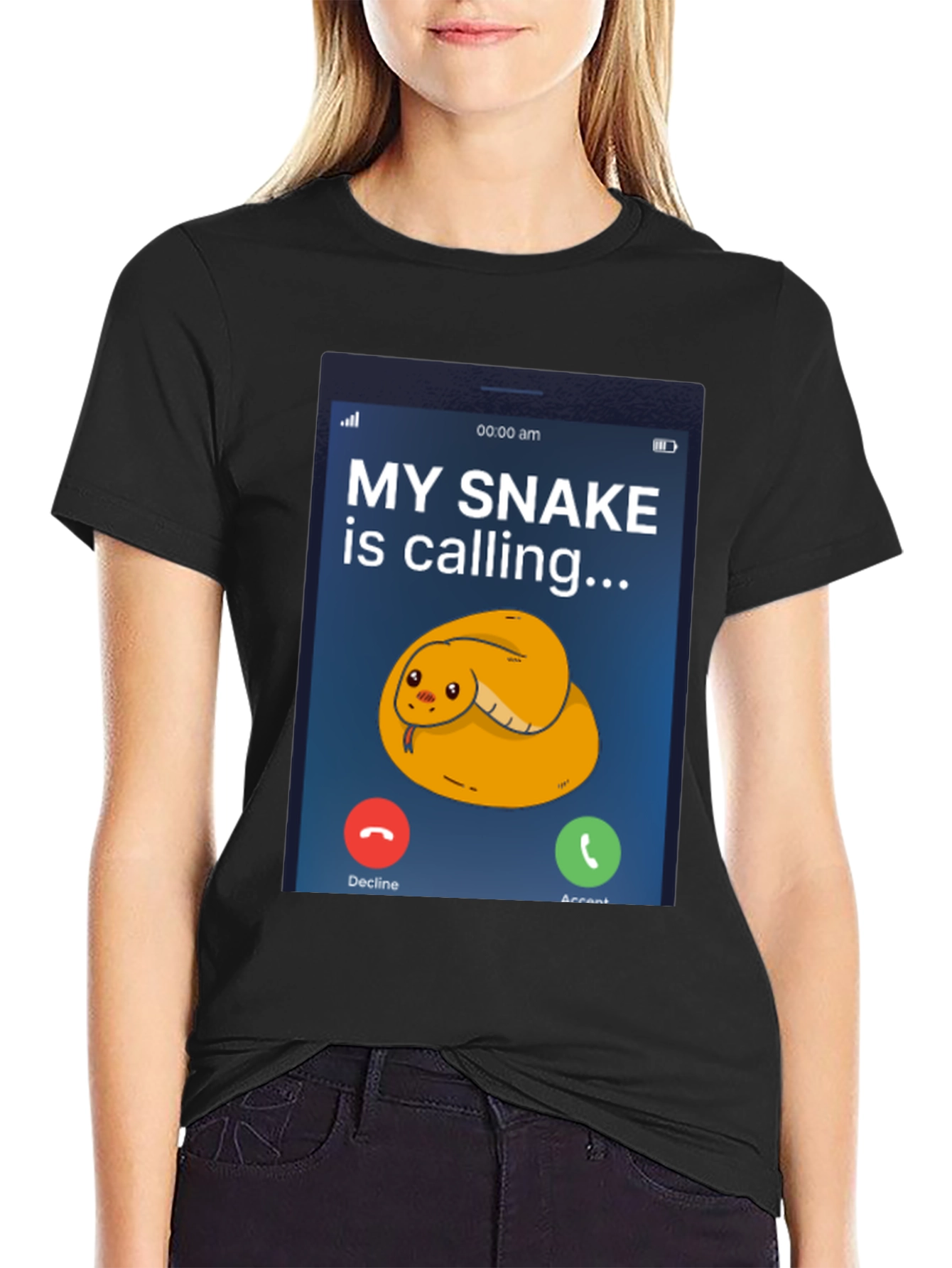 My Snake Is Calling T-Shirt - Funny Snake Lover Tee