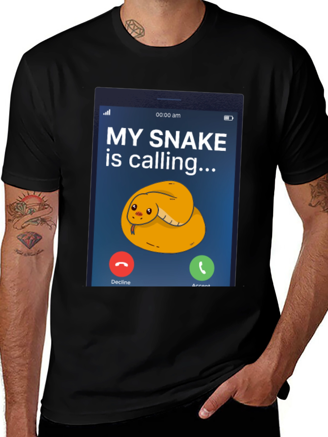 My Snake Is Calling T-Shirt - Funny Snake Lover Tee