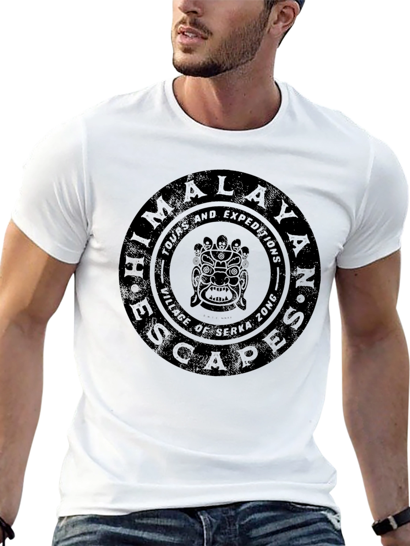 Himalayan Escapes Black Graphic Tee