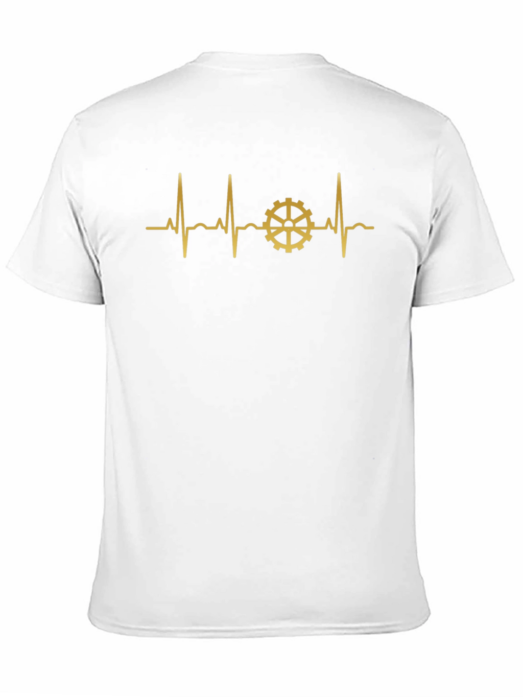 Gear Heartbeat Graphic Tee - Black Cotton T-Shirt
