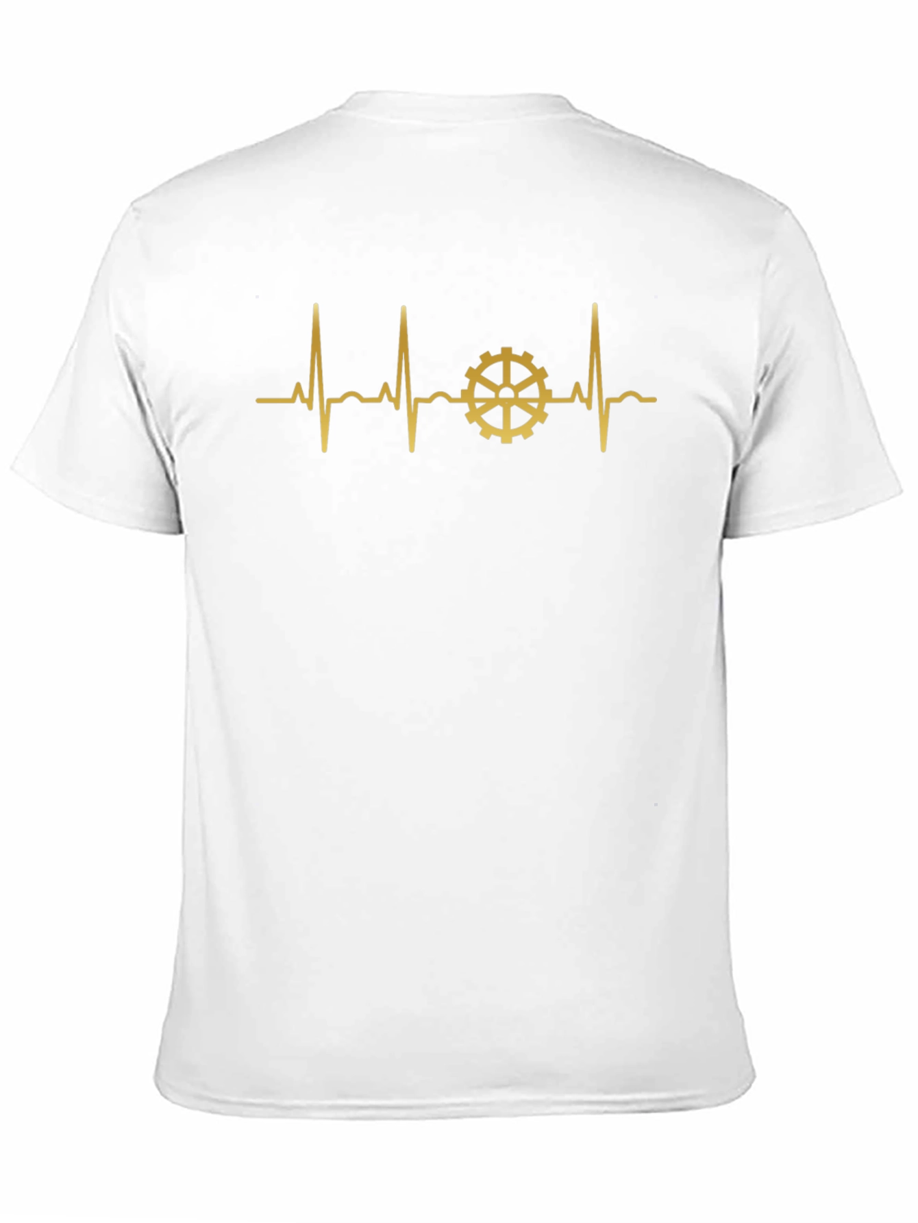 Gear Heartbeat Graphic Tee - Black Cotton T-Shirt