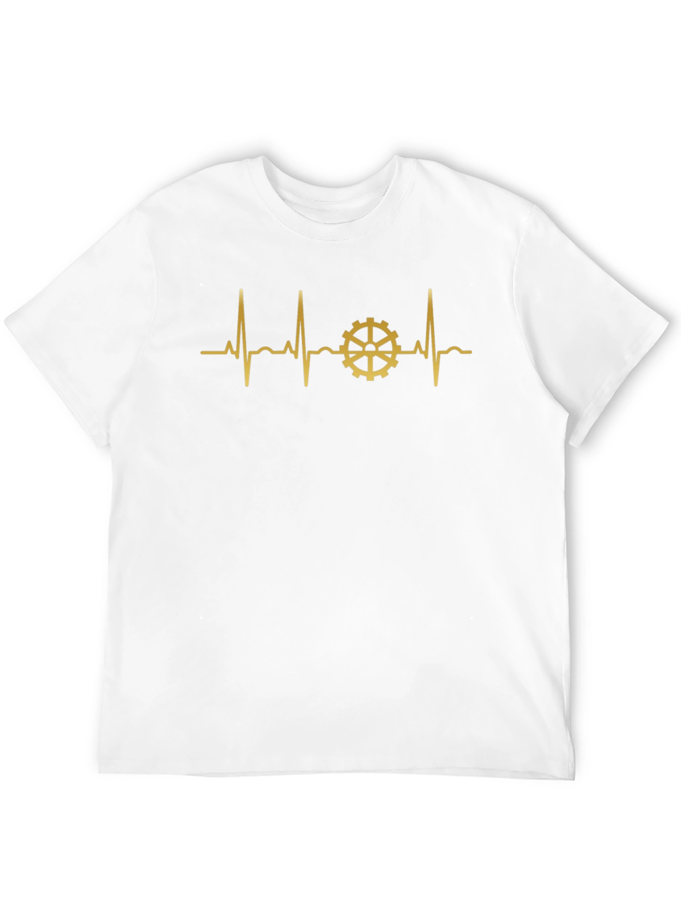 Gear Heartbeat Graphic Tee - Black Cotton T-Shirt
