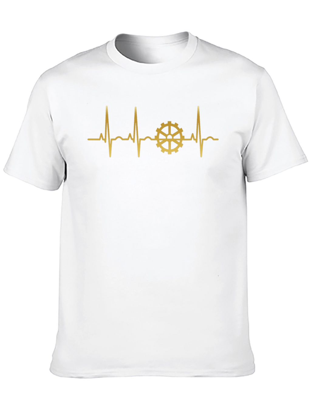 Gear Heartbeat Graphic Tee - Black Cotton T-Shirt