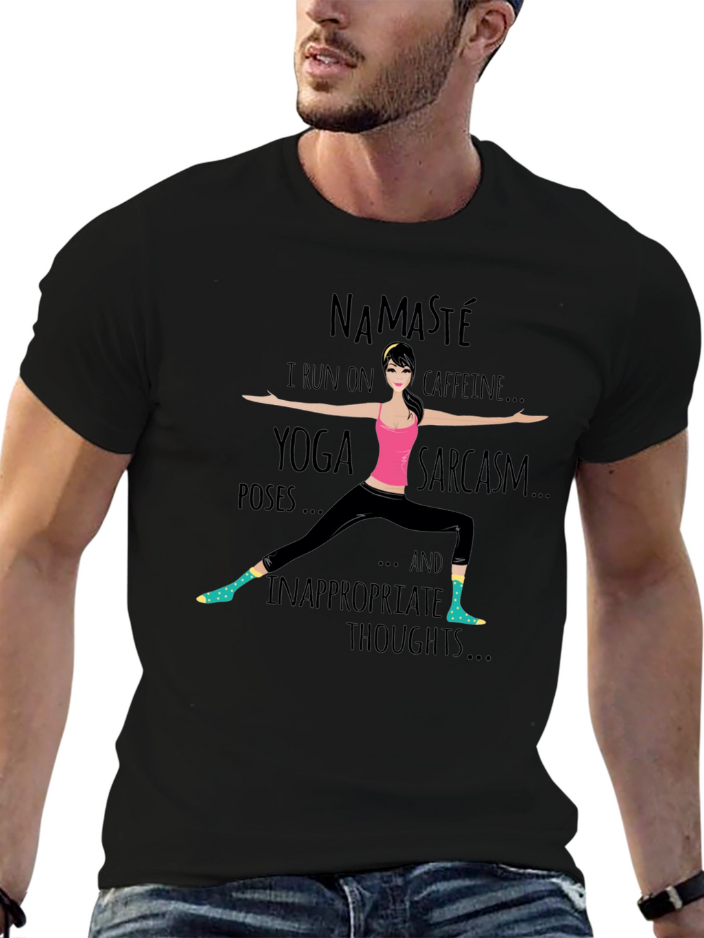 Namaste Yoga Sarcasm T-Shirt