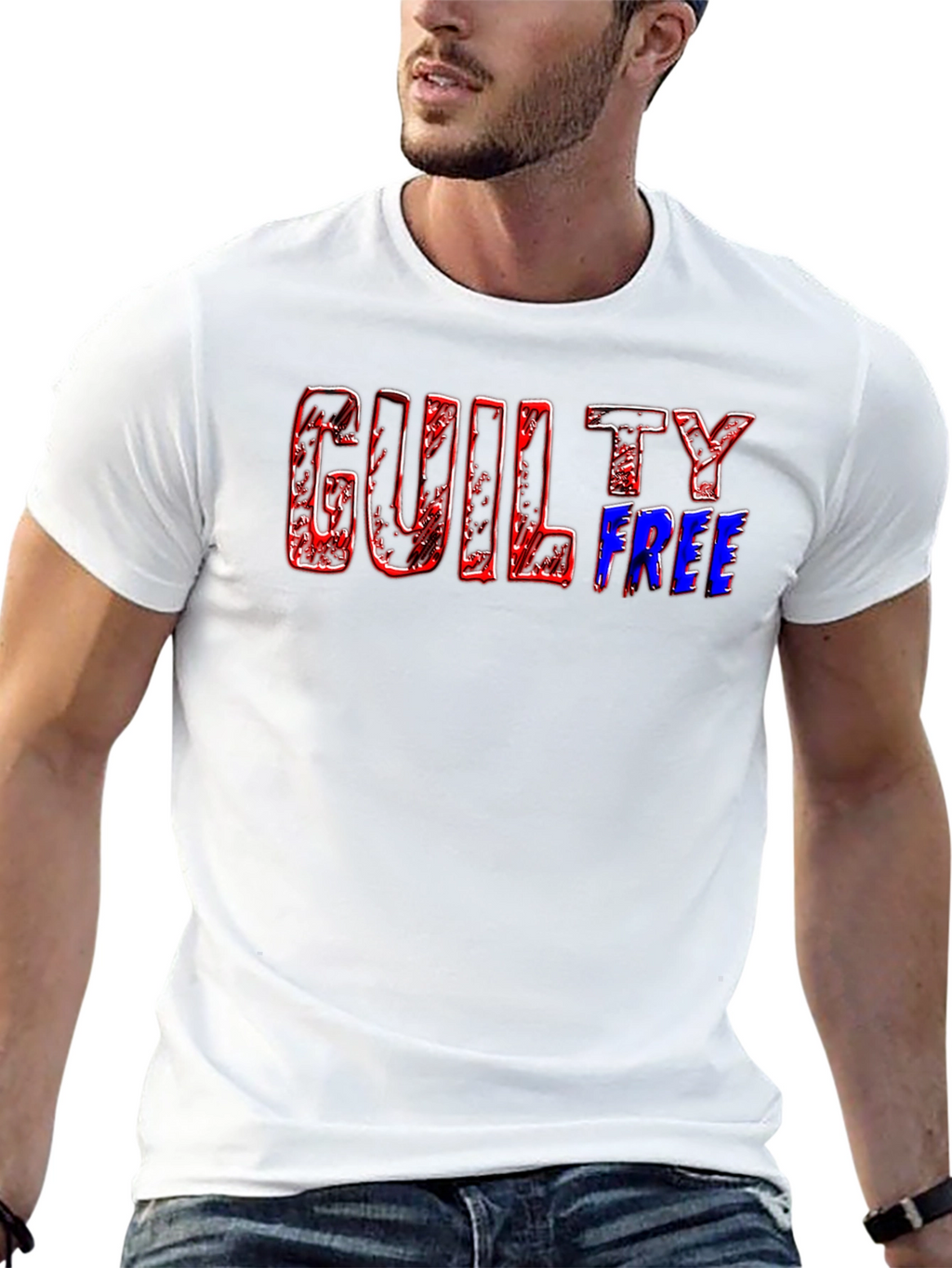 Guilty Free T-Shirt - Bold Graphic Tee