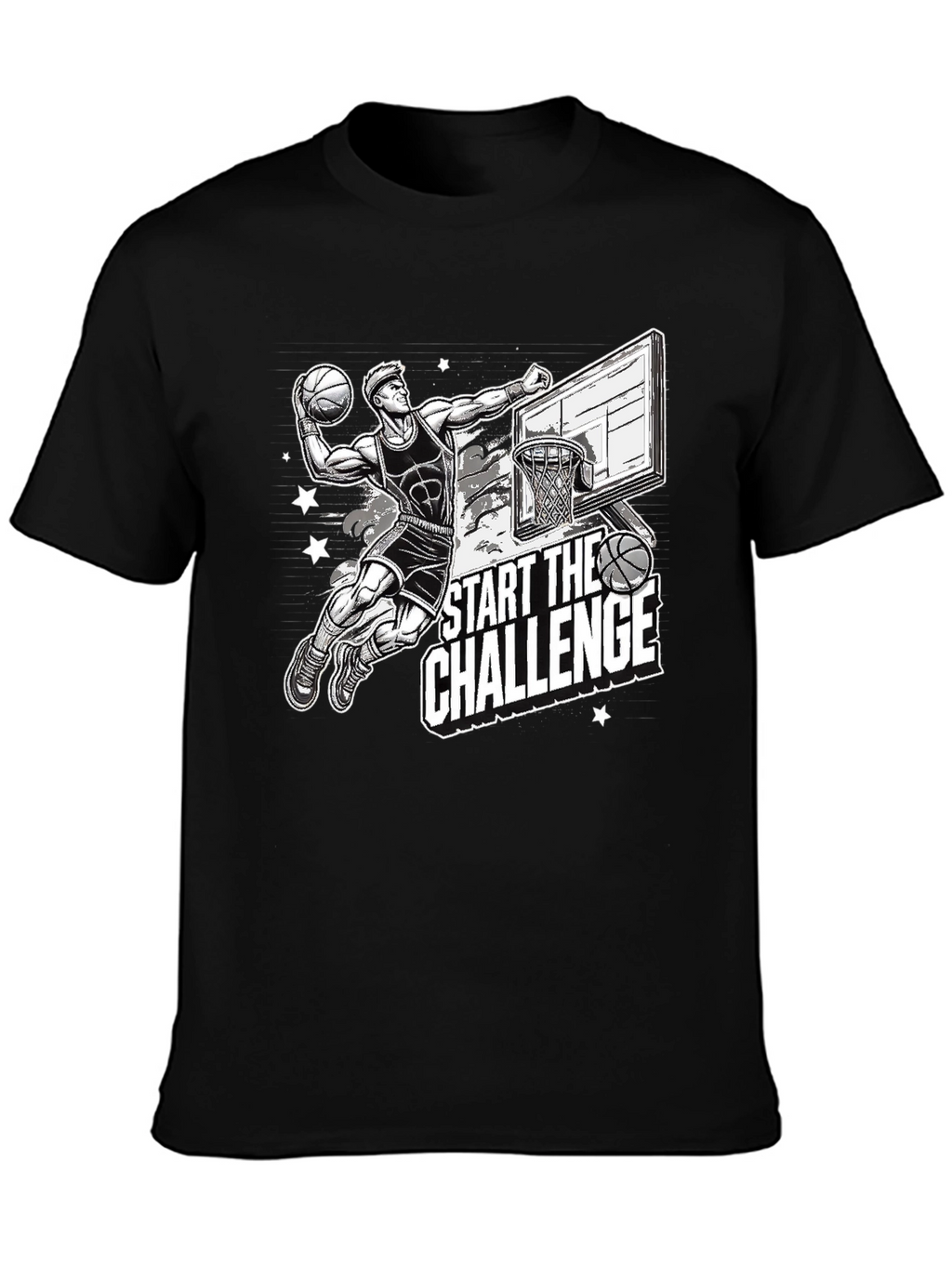 Basketball Challenge Graphic T-Shirt