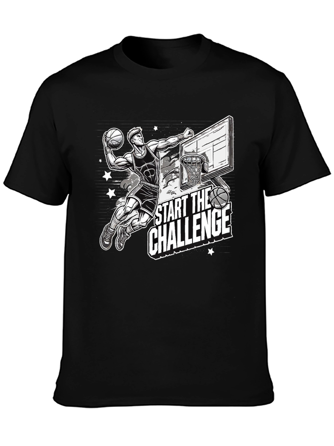 Basketball Challenge Graphic T-Shirt