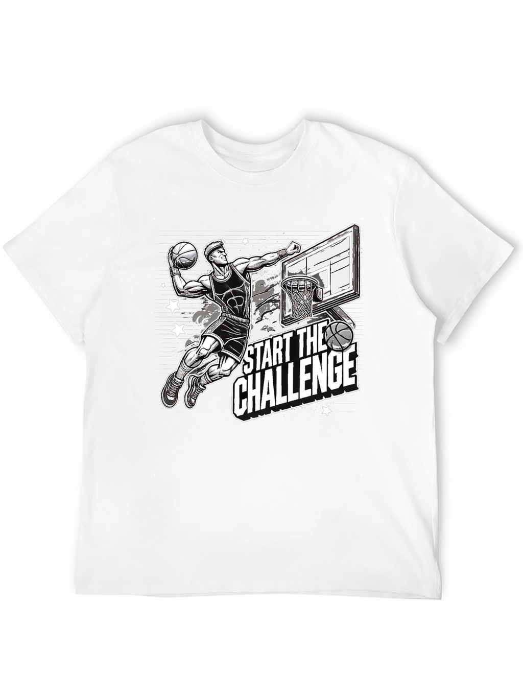 Basketball Challenge Graphic T-Shirt