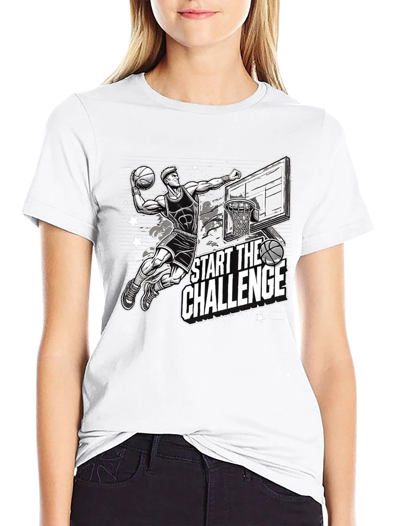 Basketball Challenge Graphic T-Shirt