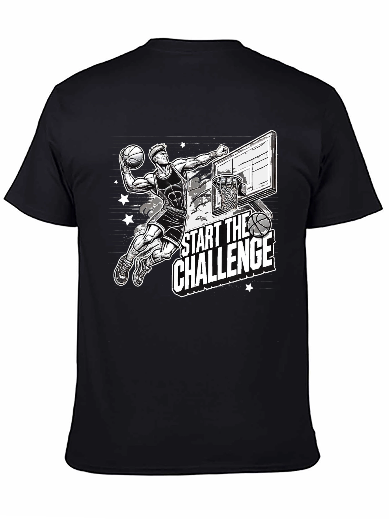 Basketball Challenge Graphic T-Shirt
